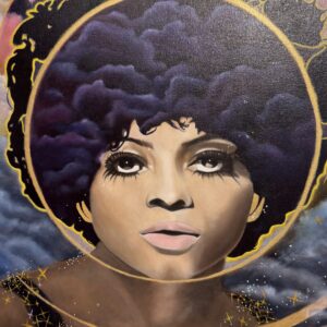 Oil painting of Diana Ross