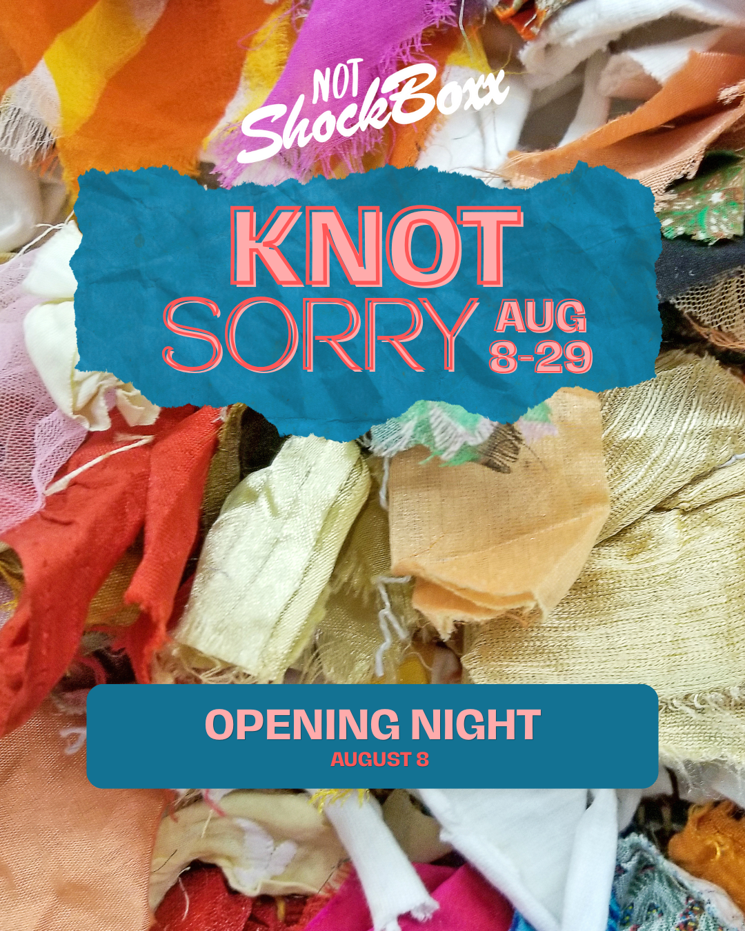 Poster featuring title of opening show